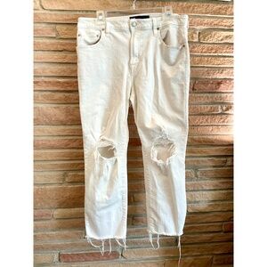 Gap Distressed Universal Slim Boyfriend Jeans